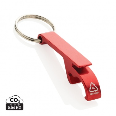 Logotrade promotional merchandise image of: RCS recycled aluminum bottle and can opener