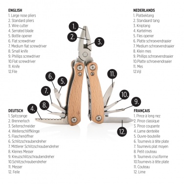 Logotrade promotional gift image of: Wood multitool mini