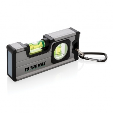 Logo trade promotional giveaways image of: Magnetic level ruler medium