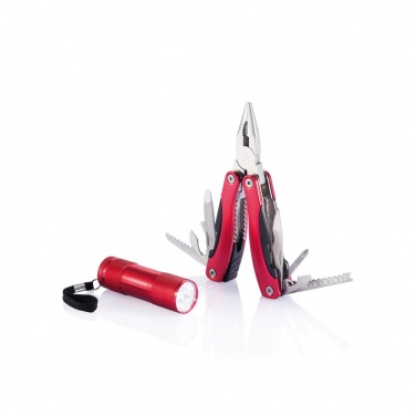 Logo trade promotional giveaways picture of: Multitool and torch set