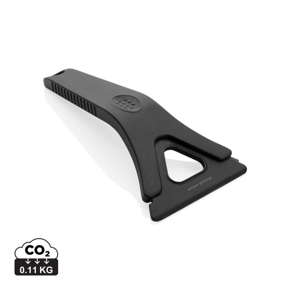 Logo trade promotional merchandise image of: Polard RCS certified recycled plastic 3-in-1 ice scraper