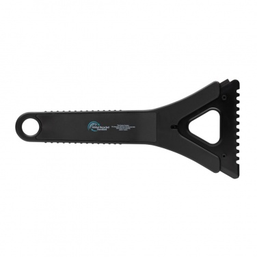Logo trade promotional item photo of: Polard RCS certified recycled plastic 3-in-1 ice scraper