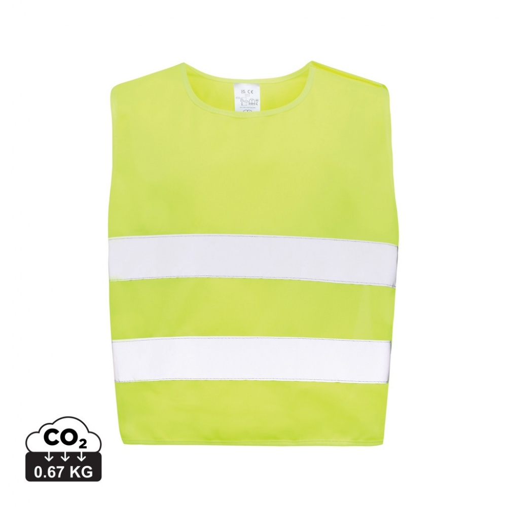 Logo trade business gift photo of: GRS recycled PET high-visibility safety vest 3-6 years