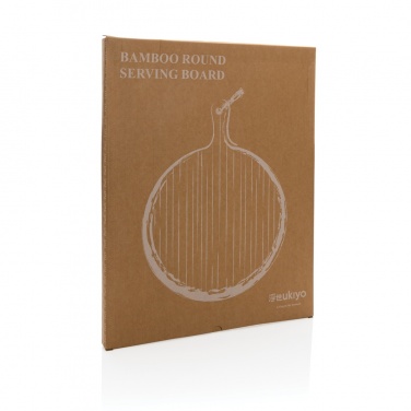 Logo trade business gifts image of: Ukiyo bamboo round serving board
