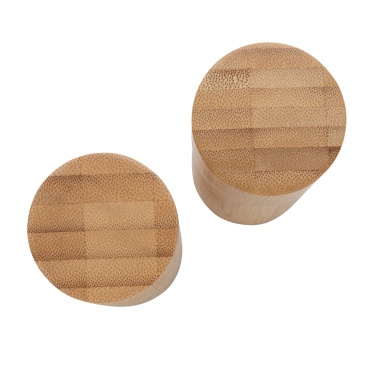 Logotrade promotional giveaway image of: Ukiyo bamboo salt and pepper mill set