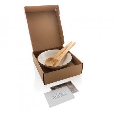 Logotrade promotional item picture of: Ukiyo salad bowl with bamboo salad server