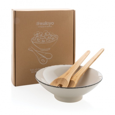 Logotrade promotional giveaways photo of: Ukiyo salad bowl with bamboo salad server