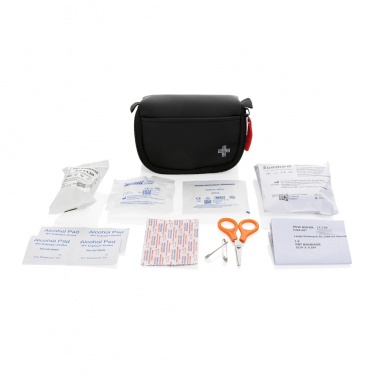 Logo trade advertising products picture of: RCS recycled nubuck PU pouch first aid set mailable