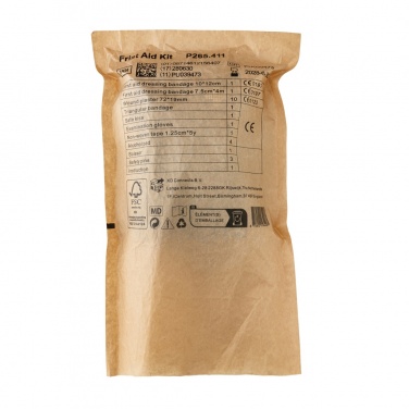 Logotrade promotional gift picture of: RCS recycled nubuck PU pouch  first aid set