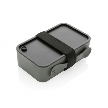 Logo trade business gift photo of: GRS recycled PP lunch box with spork