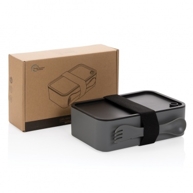 Logotrade promotional giveaway picture of: GRS recycled PP lunch box with spork
