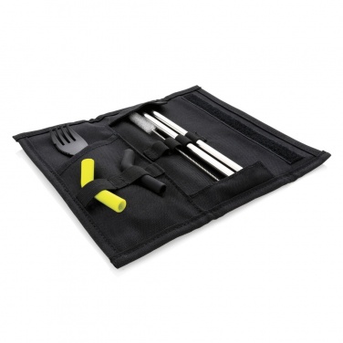 Logotrade promotional merchandise photo of: Tierra 2pcs straw and cutlery set in pouch