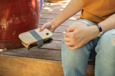 Logotrade promotional merchandise image of: Glass lunchbox with bamboo lid