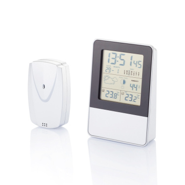 Logo trade promotional giveaways image of: Indoor/outdoor weather station