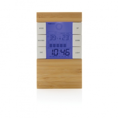 Logotrade promotional items photo of: Utah RCS rplastic and bamboo weather station