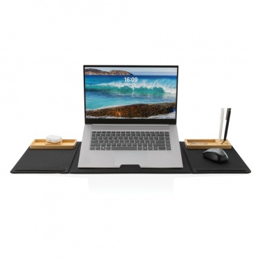 Logo trade advertising products picture of: Impact AWARE RPET Foldable desk organizer with laptop stand