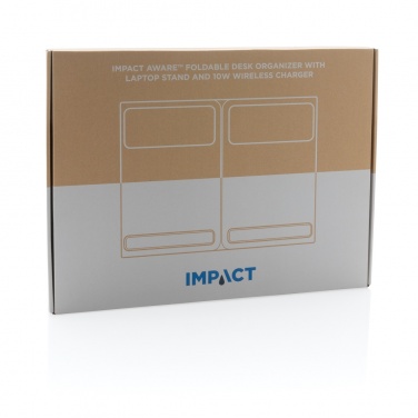 Logotrade business gifts photo of: Impact AWARE RPET Foldable desk organizer with laptop stand