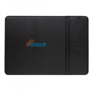 Logo trade promotional merchandise photo of: Swiss Peak RCS recycled PU 10W wireless charging mousepad