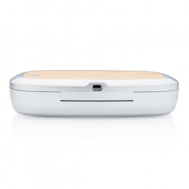 Logo trade promotional merchandise photo of: Rena UV-C steriliser box with 5W wireless charger