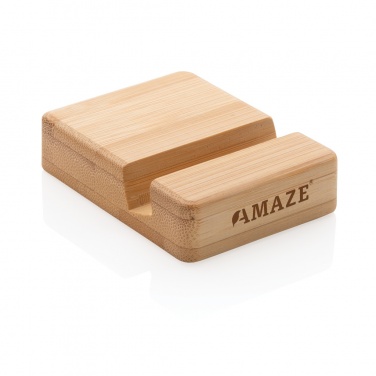 Logo trade corporate gift photo of: Bamboo phone stand XD