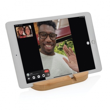 Logotrade advertising products photo of: Bamboo tablet and phone holder
