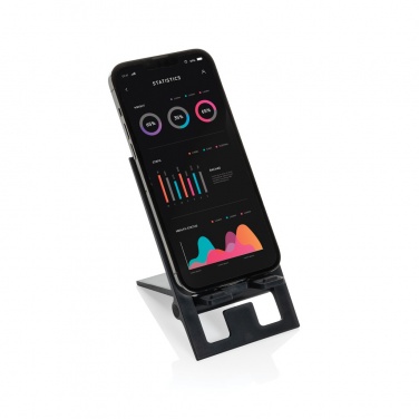Logo trade promotional merchandise picture of: SnapStand RCS recycled plastic foldable phone stand