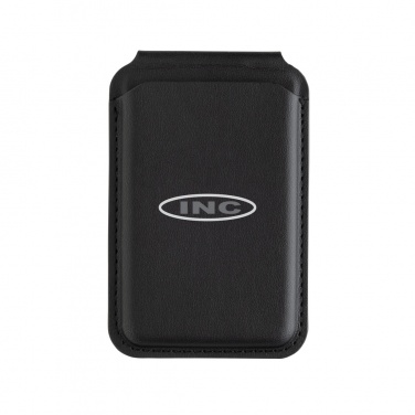 Logo trade promotional merchandise picture of: Magstand RCS recycled PU magnetic phone wallet with stand
