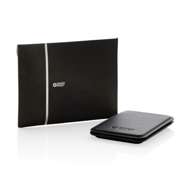 Logo trade promotional gifts image of: Magstand RCS recycled PU magnetic phone wallet with stand