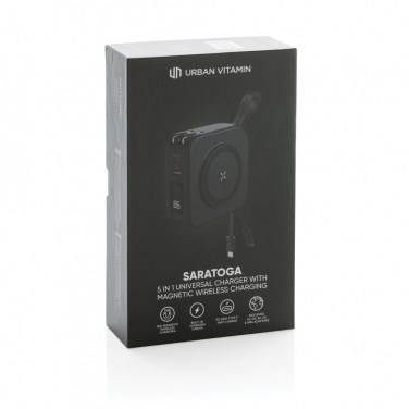 Logotrade promotional gift image of: Urban Vitamin Saratoga 5 in 1 universal charger