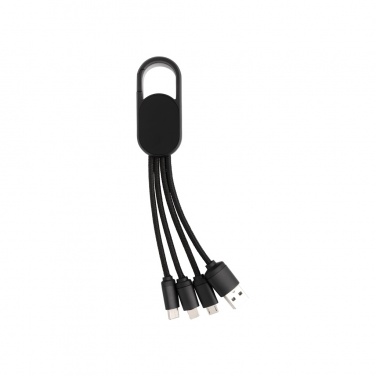 Logo trade advertising products picture of: 4-in-1 cable with carabiner clip