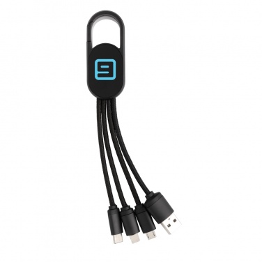 Logotrade advertising product image of: 4-in-1 cable with carabiner clip