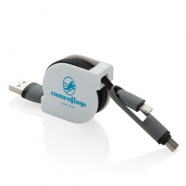 Logotrade advertising products photo of: 3-in-1 retractable cable