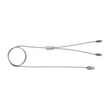 Logo trade promotional gifts picture of: 3-in-1 braided cable