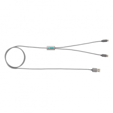 Logotrade promotional giveaways photo of: 3-in-1 braided cable