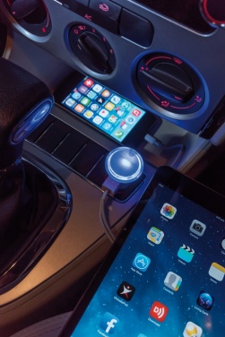 Logo trade promotional gifts picture of: Powerful dual port car charger