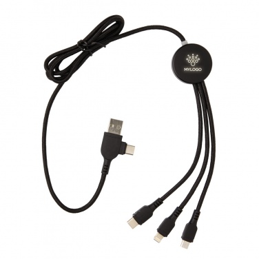 Logotrade promotional gift picture of: Light up logo 6-in-1 cable