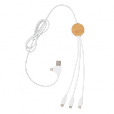 Logotrade corporate gift image of: RCS recycled plastic Ontario 6-in-1 cable