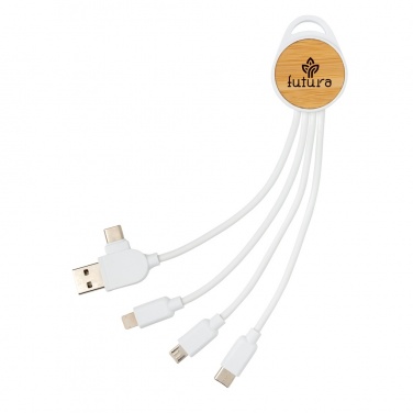 Logo trade business gift photo of: RCS recycled plastic Ontario 6-in-1 round cable