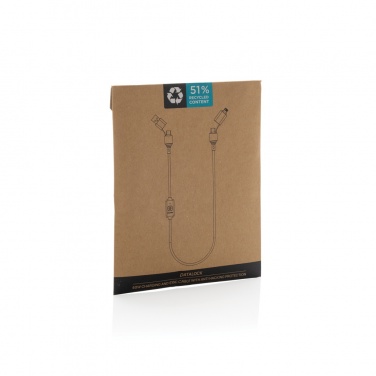 Logotrade promotional giveaways photo of: Datalock RCS recycled 60W hacking protection cable