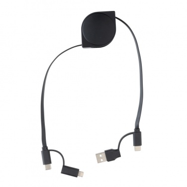 Logotrade promotional merchandise image of: RCS standard recycled plastic and TPE 6-in-1 cable