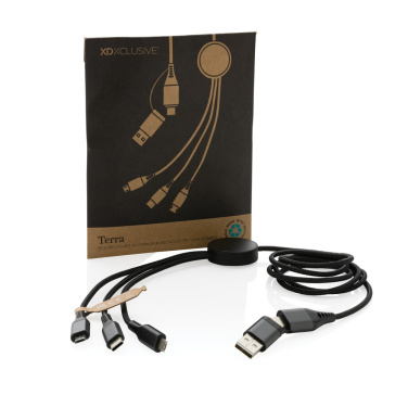 Logotrade promotional items photo of: Terra RCS recycled aluminium 120cm 6-in-1 cable