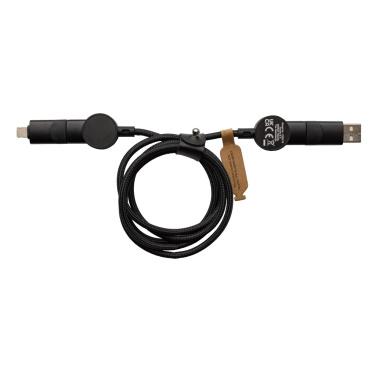 Logo trade advertising products picture of: Oakland RCS recycled plastic 6-in-1 fast charging 45W cable