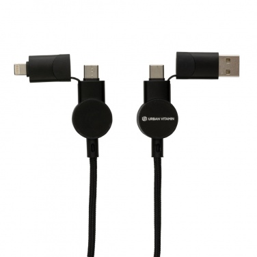 Logotrade business gifts photo of: Oakland RCS recycled plastic 6-in-1 fast charging 45W cable