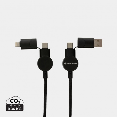Logotrade advertising product picture of: Oakland RCS recycled plastic 6-in-1 fast charging 45W cable