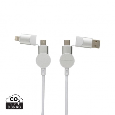 Logotrade promotional merchandise photo of: Oakland RCS recycled plastic 6-in-1 fast charging 45W cable