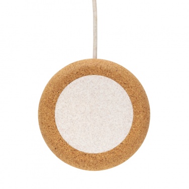 Logo trade promotional products image of: Cork and Wheat 5W wireless charger