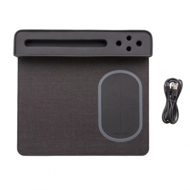 Logo trade promotional giveaway photo of: Air mousepad with 5W wireless charging and USB