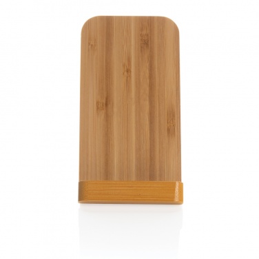 Logotrade promotional product picture of: Bamboo 5W wireless charging stand