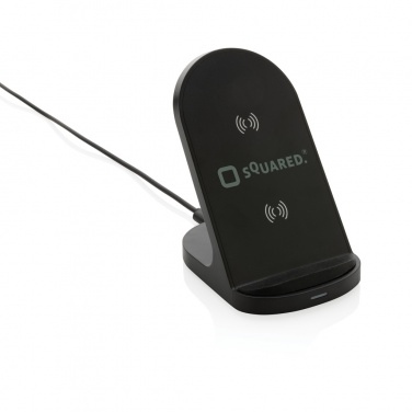 Logo trade promotional items image of: RCS recycled plastic double coil wireless stand 15W