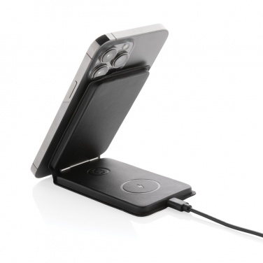 Logotrade promotional giveaway picture of: Swiss Peak RCS rPU 15W  3-in-1 magnetic wireless charger